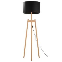 Φωτιστικό Δαπέδου Perez 5425 1xΕ27 15W Φ50cm 168cm Black TK Lighting