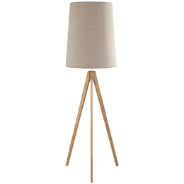 Φωτιστικό Δαπέδου Walz 5598 1xΕ27 15W Φ60cm 175cm Natural TK Lighting