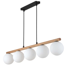 Φωτιστικό Οροφής - Ράγα Estera Wood 4623 5xG9 6W 80x84cm Natural TK Lighting