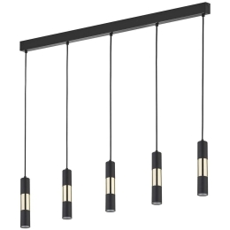 Φωτιστικό Οροφής Vivien 4758 5xGU10 10W 100x137cm Black TK Lighting