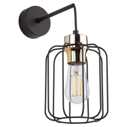 Φωτιστικό Τοίχου - Απλίκα Galaxy New 4742 1xΕ27 15W 26x33cm Black TK Lighting