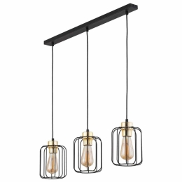 Φωτιστικό Οροφής Galaxy New 4716 3xΕ27 15W 74x120cm Black TK Lighting