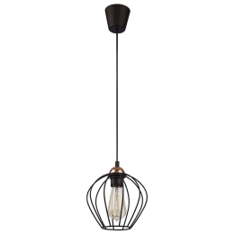 Φωτιστικό Οροφής Galaxy 1640 1xΕ27 15W 19x165cm Black TK Lighting