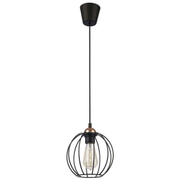 Φωτιστικό Οροφής Galaxy 1644 1xΕ27 15W 18,5x165cm Black TK Lighting