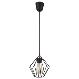 Φωτιστικό Οροφής Galaxy 1642 1xΕ27 15W 18,5x165cm Black TK Lighting