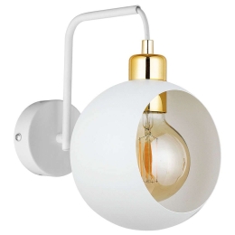 Φωτιστικό Τοίχου - Απλίκα Cyklop 2740 1xΕ27 15W 24x26cm White TK Lighting