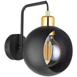 Φωτιστικό Τοίχου - Απλίκα Cyklop 2750 1xΕ27 15W 24x26cm Black TK Lighting