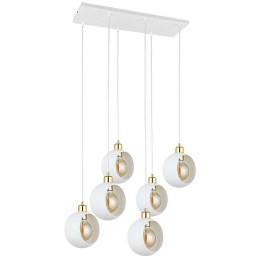 Φωτιστικό Οροφής Cyklop 2746 6xΕ27 15W 72x130cm White TK Lighting