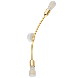 Φωτιστικό Τοίχου - Απλίκα Helix 6457 2xΕ27 15W 8x57cm Gold TK Lighting