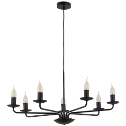 Φωτιστικό Οροφής Limal 10254 72x86cm 7xΕ14 10W Black TK Lighting