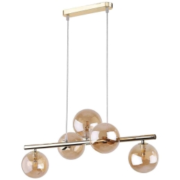 Φωτιστικό Οροφής - Ράγα Estera Gold 4549 5xG9 6W 63x115cm Gold TK Lighting