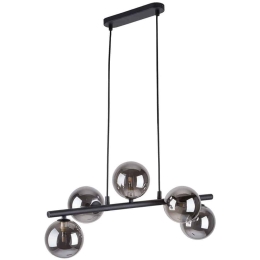 Φωτιστικό Οροφής - Ράγα Estera 6707 5xG9 6W 63x115cm Black TK Lighting