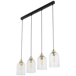 Φωτιστικό Οροφής Satipo 5628 4xΕ27 15W 102x145cm Clear TK Lighting