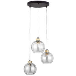 Φωτιστικό Οροφής Devi 4579 3xΕ27 15W 37x95cm Clear TK Lighting