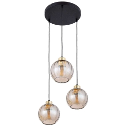 Φωτιστικό Οροφής Devi 4637 3xΕ27 15W 37x95cm Amber TK Lighting