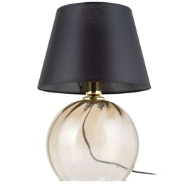 Φωτιστικό Επιτραπέζιο Aurea 5336 1xΕ27 15W Φ30cm 43cm Black-Amber TK Lighting
