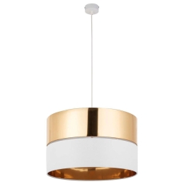 Φωτιστικό Οροφής Hilton 4771 1xΕ27 15W Φ50cm 175cm White-Gold TK Lighting