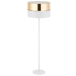 Φωτιστικό Δαπέδου Hilton 5074 1xΕ27 15W Φ50cm 159cm White-Gold TK Lighting