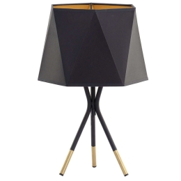 Φωτιστικό Επιτραπέζιο Ivo 5157 1xΕ27 15W 30x45,5cm Black TK Lighting
