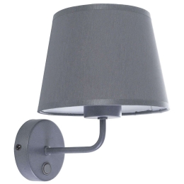 Φωτιστικό Τοίχου - Απλίκα Maja 1880 23x25cm 1xΕ27 15W Grey TK Lighting
