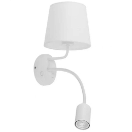 Φωτιστικό Τοίχου - Απλίκα Maja 2335 40x50cm 1xΕ27 15W & 1xG10 10W White TK Lighting