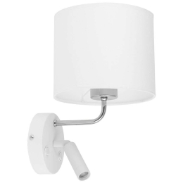 Φωτιστικό Τοίχου - Απλίκα Richi 4236 1xΕ27 15W & 1xG9 6W 25x33cm White-Silver TK Lighting