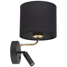 Φωτιστικό Τοίχου - Απλίκα Richi 4234 1xΕ27 15W & 1xG9 6W 25x33cm Black-Gold TK Lighting