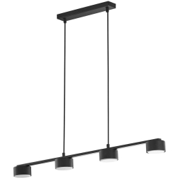 Φωτιστικό Οροφής - Ράγα Dallas 6244 4xGX53 10W 83x140,5cm Black TK Lighting