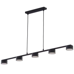 Φωτιστικό Οροφής - Ράγα Dallas 6246 5xGX53 10W 108x130cm Black TK Lighting