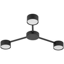 Φωτιστικό Οροφής - Πλαφονιέρα Avia 4689 3xGX53 10W 49x5cm Black TK Lighting