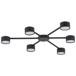 Φωτιστικό Οροφής - Πλαφονιέρα Avia 4692 6xGX53 10W 66x5cm Black TK Lighting