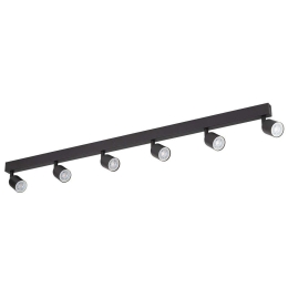 Φωτιστικό Οροφής - Σποτ Top 4782 6xGU10 10W 127x16cm Black TK Lighting