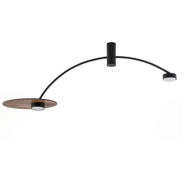 Φωτιστικό Οροφής Heft 10356 35x110cm 2xGX53 8W Brown-Black Nowodvorski