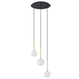 Φωτιστικό Οροφής Karo III 10304 40x100cm 3xG9 12W Black-Gold-White Nowodvorski