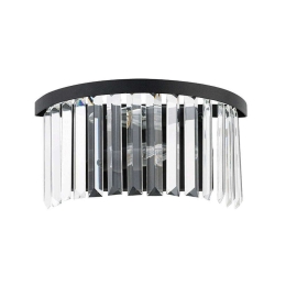 Φωτιστικό Τοίχου-Απλίκα Cristal 7633 32x15x16cm 2xE14 Black-Clear Nowodvorski