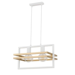 Φωτιστικό Οροφής-Ράγα Merci 2 32390 26x40,5x80cm 2xE27 60W White-Gold Sigma Lighting