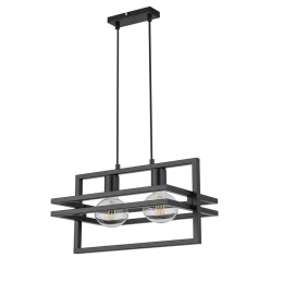 Φωτιστικό Οροφής-Ράγα Merci 2 32391 26x40,5x80cm 2xE27 60W Black Sigma Lighting