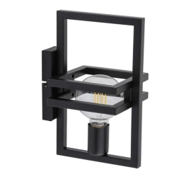 Φωτιστικό Τοίχου-Απλίκα Merci 32412 20x14,5x31cm 1xE27 60W Black Sigma Lighting