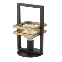 Φωτιστικό Επιτραπέζιο Merci 50318 16x16x32cm 1xE27 60W Black-Gold Sigma Lighting