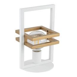 Φωτιστικό Επιτραπέζιο Merci 50319 16x16x32cm 1xE27 60W White-Gold Sigma Lighting
