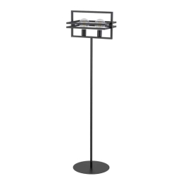 Φωτιστικό Δαπέδου Merci 50323 35x41x162cm 2xE27 60W Black Sigma Lighting