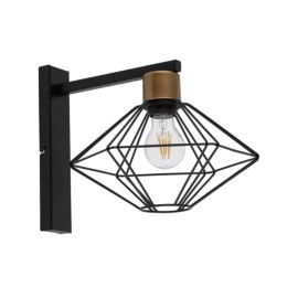 Φωτιστικό Τοίχου-Απλίκα Vario 40562 35x28x25cm 1xE27 60W Black-Gold Sigma Lighting
