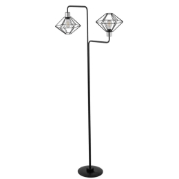 Φωτιστικό Δαπέδου Vario 50353 30x75x160cm 2xE27 60W Black-Silver Sigma Lighting