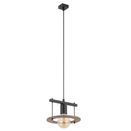 Φωτιστικό Οροφής Coffee 1 32483 21x21x80cm 1xE27 60W Black-Brown Sigma Lighting