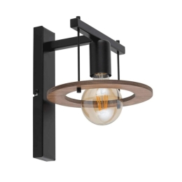 Φωτιστικό Τοίχου-Απλίκα Coffee 32489 24x21x25cm 1xE27 60W Black-Brown Sigma Lighting
