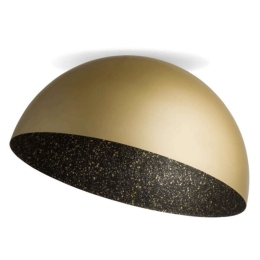 Φωτιστικό Οροφής - Πλαφονιέρα Sfera 50 32481 Φ50cm 1xE27 60W Gold-Black Sigma Lighting