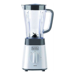 Μπλέντερ Με Πλαστική Κανάτα BXJB500E 500W 1,5Lt Black-Silver Black&Decker Πλαστικό