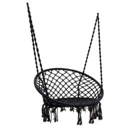 Κούνια - Πολυθρόνα Με Σxοινί 3-50-243-0013 Black 60x80x135 Inart