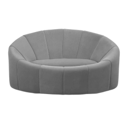 Καναπές Διθέσιος Βελούδινος 151X89X71/38 3-50-728-0005 Grey Inart Ύφασμα