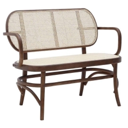 Παγκάκι 3-50-597-0065 110Χ50Χ88-46 Brown-Ecru Inart Διθέσιος